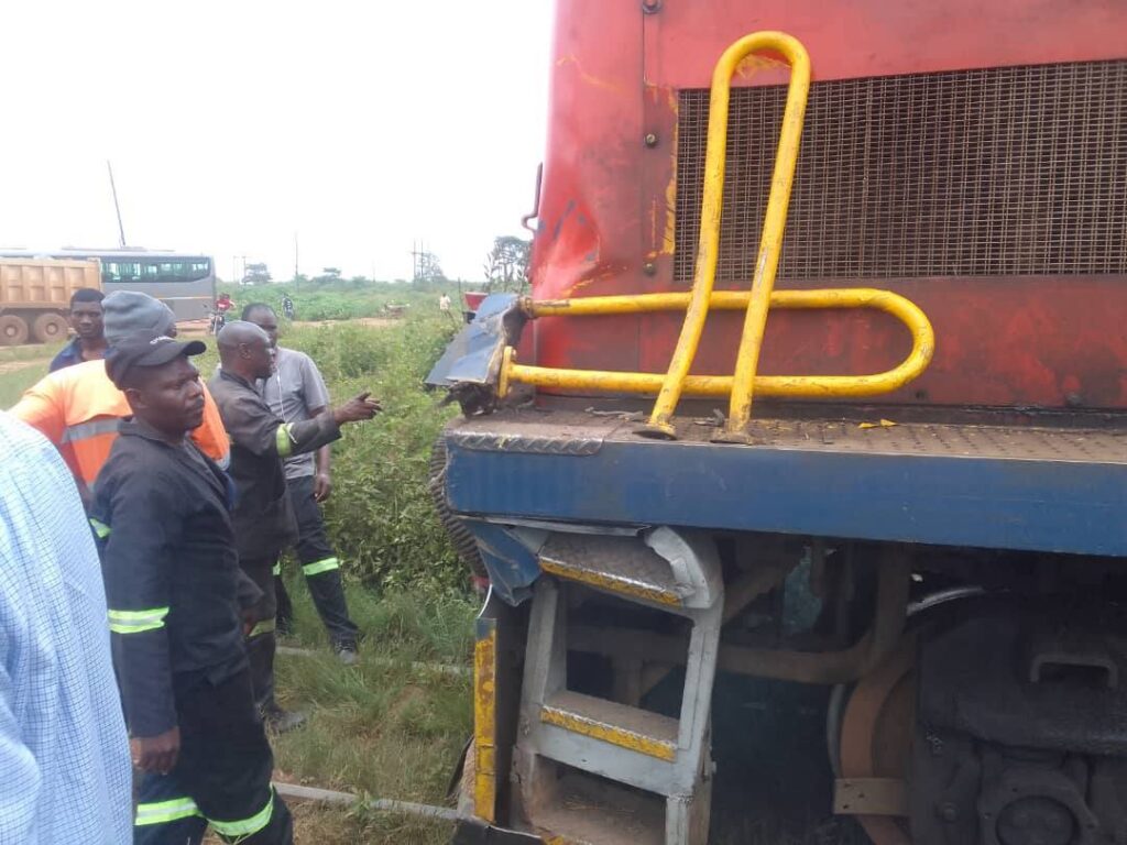 LOCOMOTIVE COLLIDES WITH TRUCK AND TRAILER AT BWANA MKUBWA LEVEL CROSSING